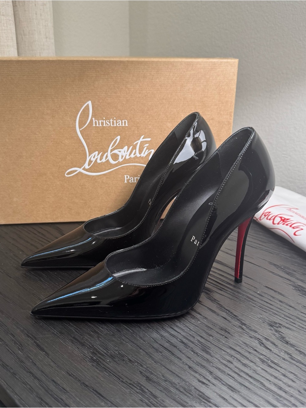 Christian Louboutin Miss Z 100 Pumps Patent Black 36